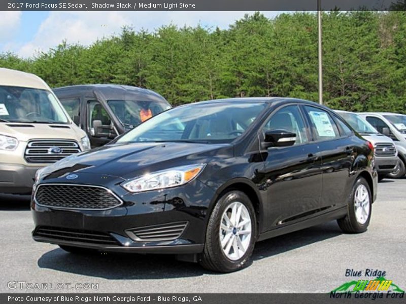 Shadow Black / Medium Light Stone 2017 Ford Focus SE Sedan