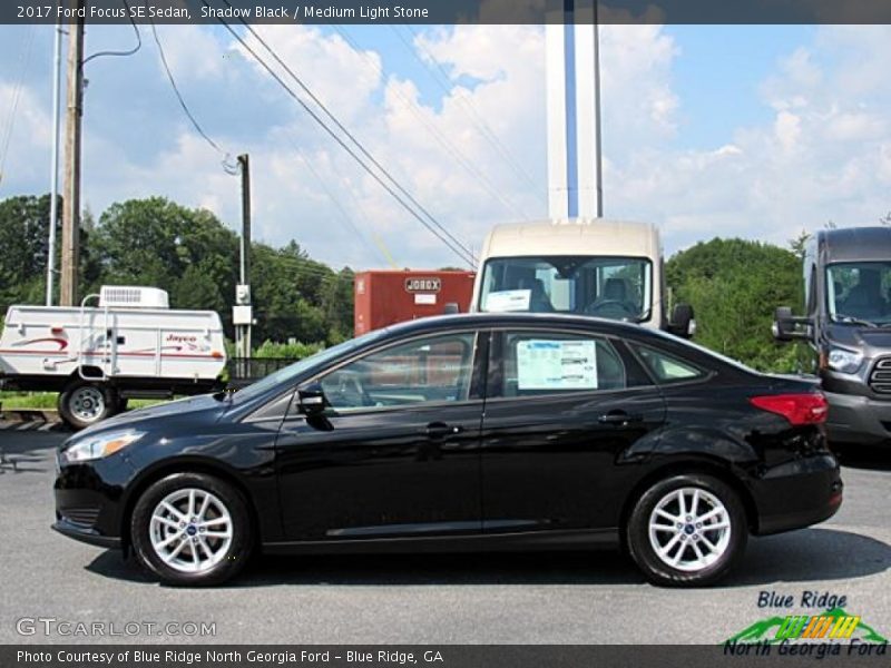 Shadow Black / Medium Light Stone 2017 Ford Focus SE Sedan