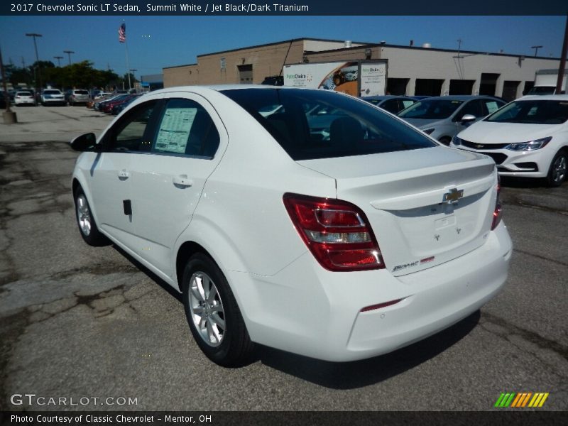 Summit White / Jet Black/Dark Titanium 2017 Chevrolet Sonic LT Sedan