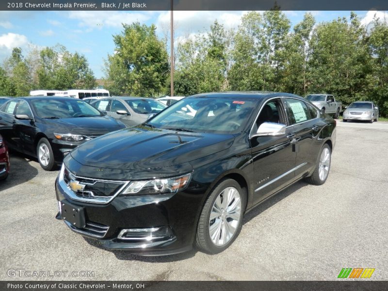 Black / Jet Black 2018 Chevrolet Impala Premier