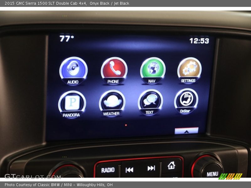 Onyx Black / Jet Black 2015 GMC Sierra 1500 SLT Double Cab 4x4