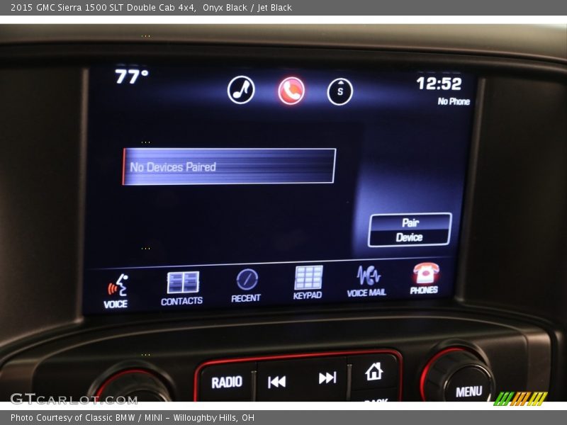 Onyx Black / Jet Black 2015 GMC Sierra 1500 SLT Double Cab 4x4