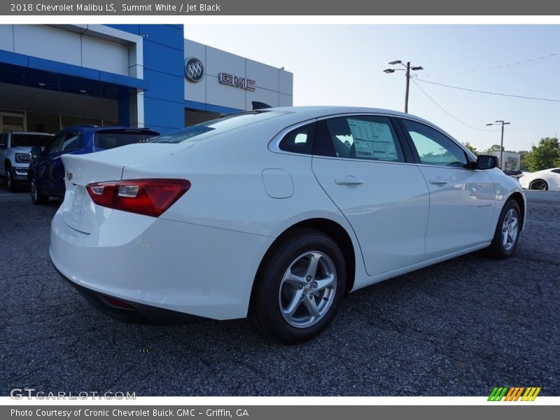 Summit White / Jet Black 2018 Chevrolet Malibu LS