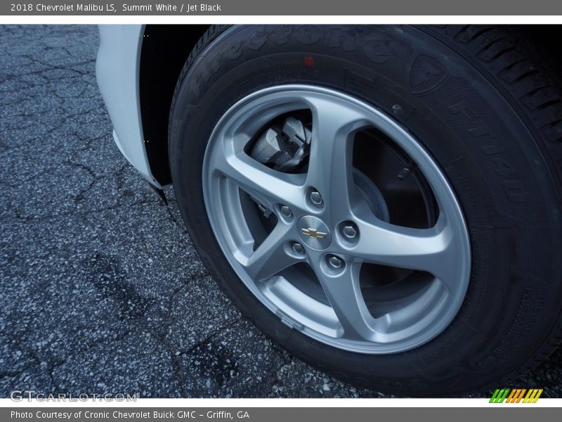 Summit White / Jet Black 2018 Chevrolet Malibu LS
