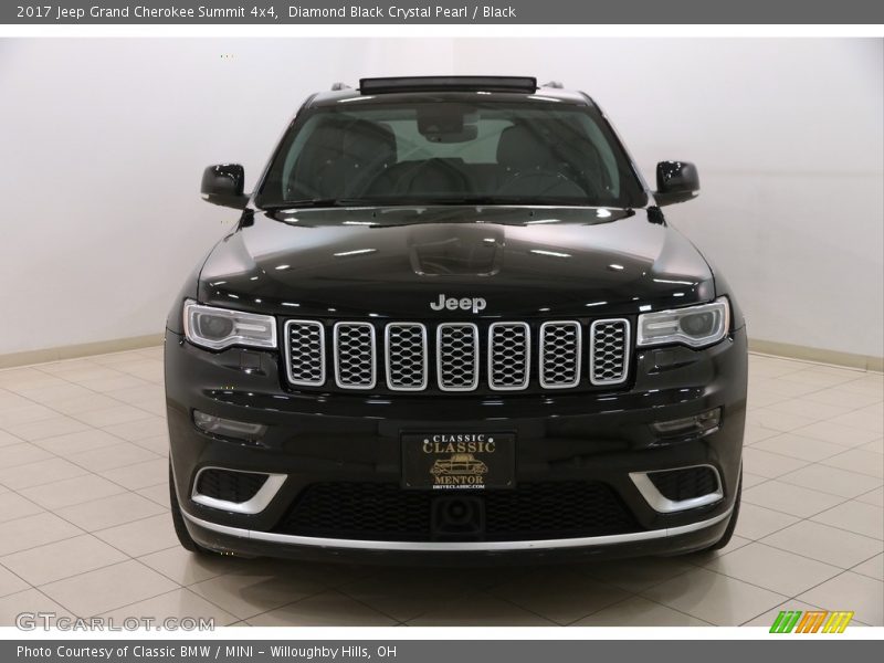 Diamond Black Crystal Pearl / Black 2017 Jeep Grand Cherokee Summit 4x4