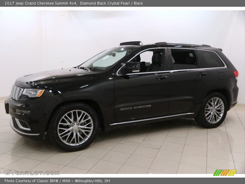 Diamond Black Crystal Pearl / Black 2017 Jeep Grand Cherokee Summit 4x4