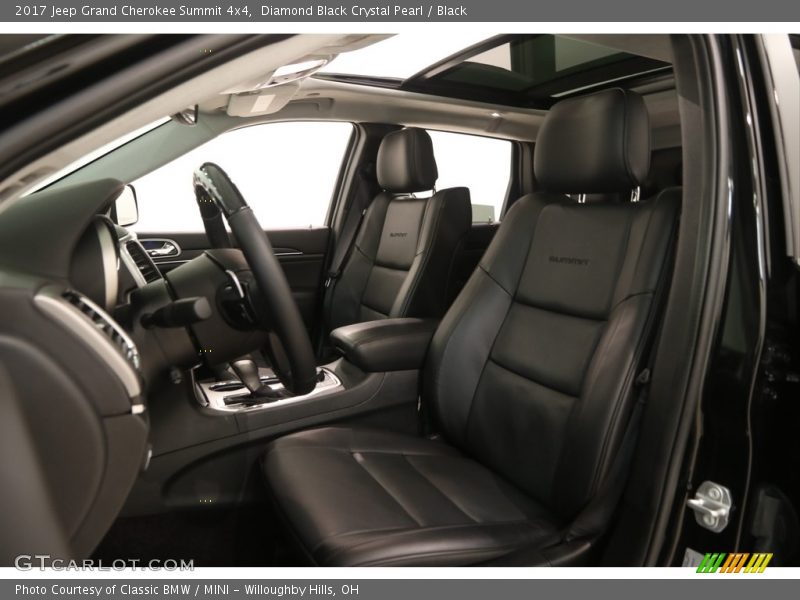Diamond Black Crystal Pearl / Black 2017 Jeep Grand Cherokee Summit 4x4
