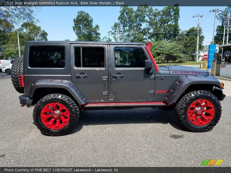 Billet Silver Metallic / Black 2016 Jeep Wrangler Unlimited Rubicon 4x4