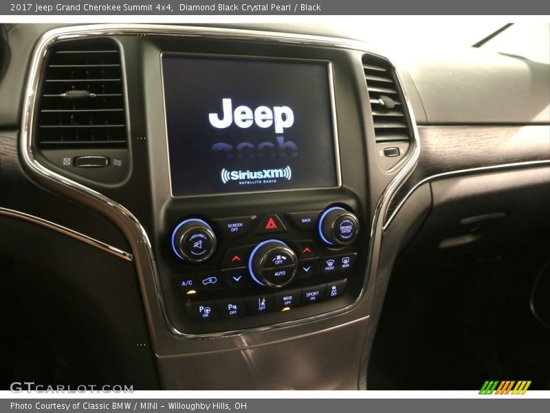 Diamond Black Crystal Pearl / Black 2017 Jeep Grand Cherokee Summit 4x4