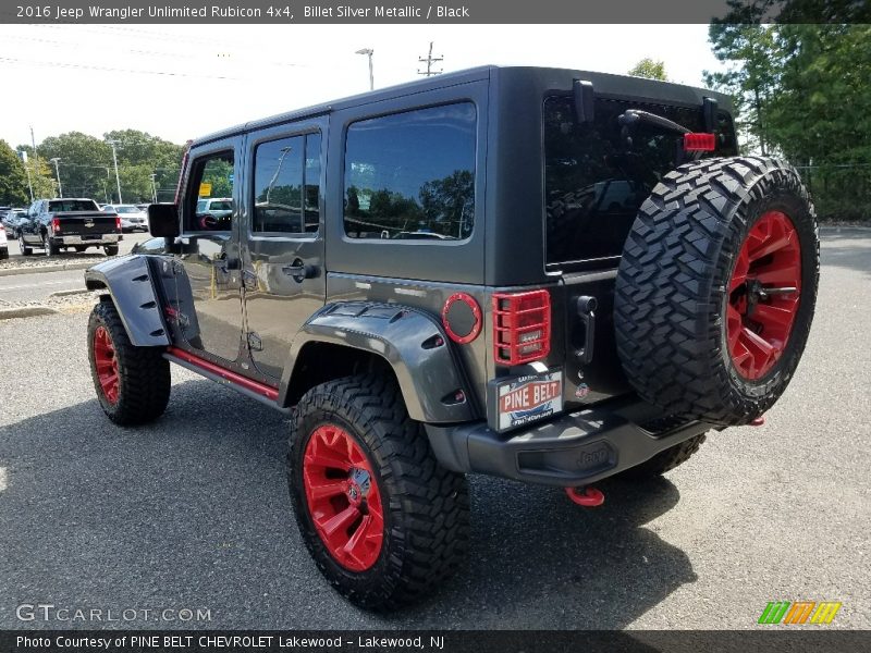 Billet Silver Metallic / Black 2016 Jeep Wrangler Unlimited Rubicon 4x4