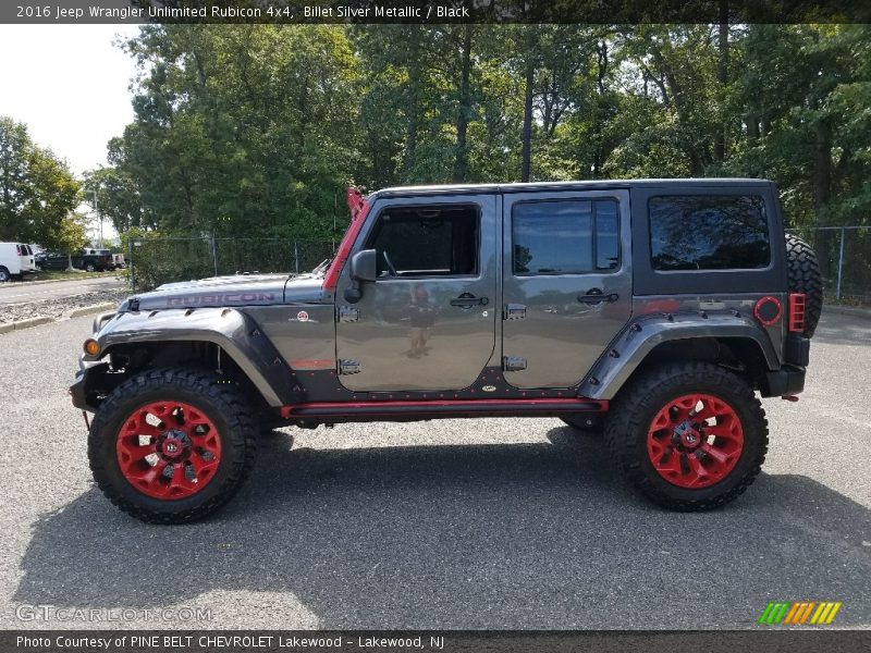 Billet Silver Metallic / Black 2016 Jeep Wrangler Unlimited Rubicon 4x4