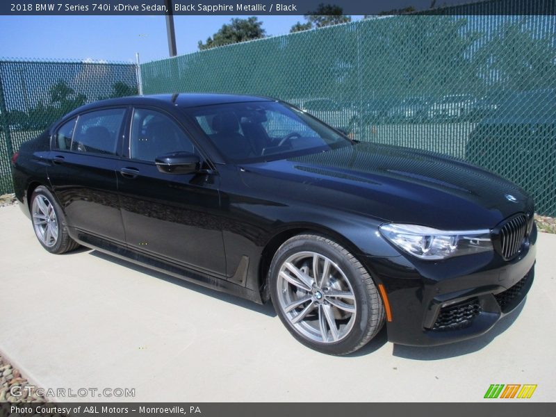 Black Sapphire Metallic / Black 2018 BMW 7 Series 740i xDrive Sedan