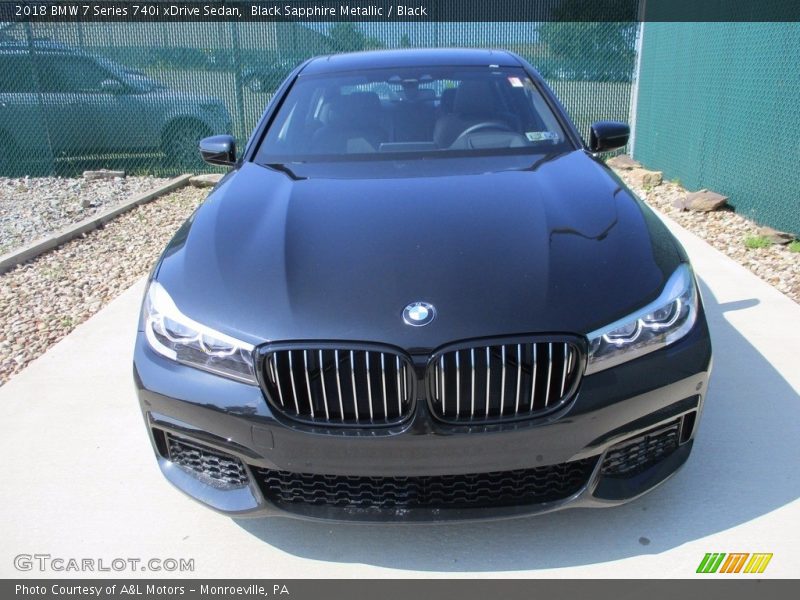 Black Sapphire Metallic / Black 2018 BMW 7 Series 740i xDrive Sedan