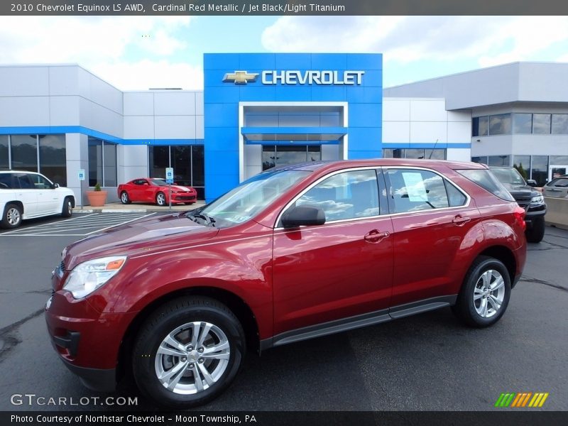 Cardinal Red Metallic / Jet Black/Light Titanium 2010 Chevrolet Equinox LS AWD
