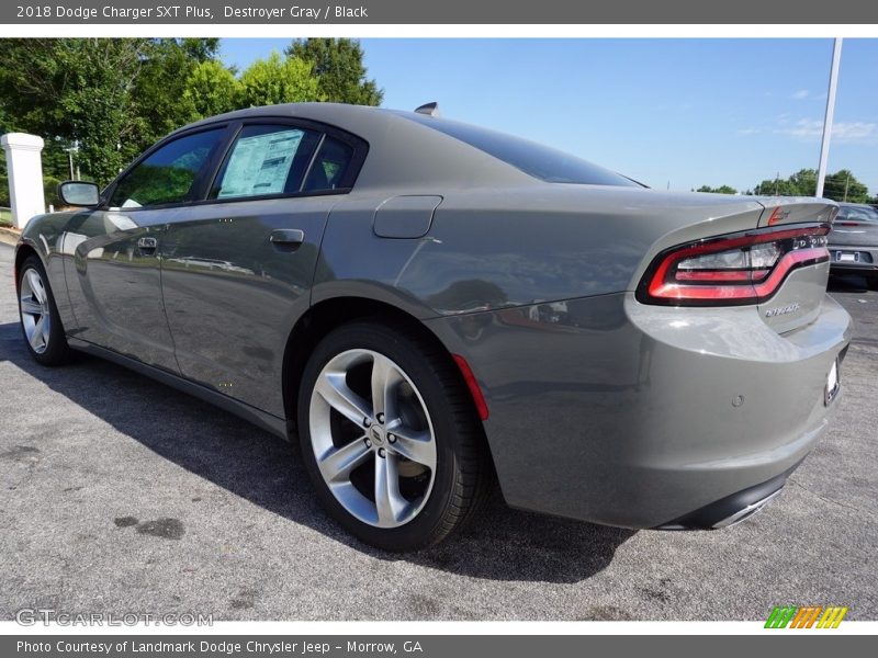 Destroyer Gray / Black 2018 Dodge Charger SXT Plus