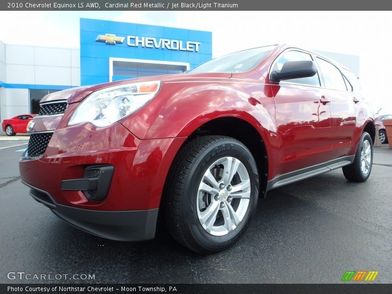 Cardinal Red Metallic / Jet Black/Light Titanium 2010 Chevrolet Equinox LS AWD