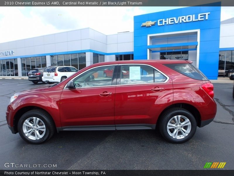 Cardinal Red Metallic / Jet Black/Light Titanium 2010 Chevrolet Equinox LS AWD