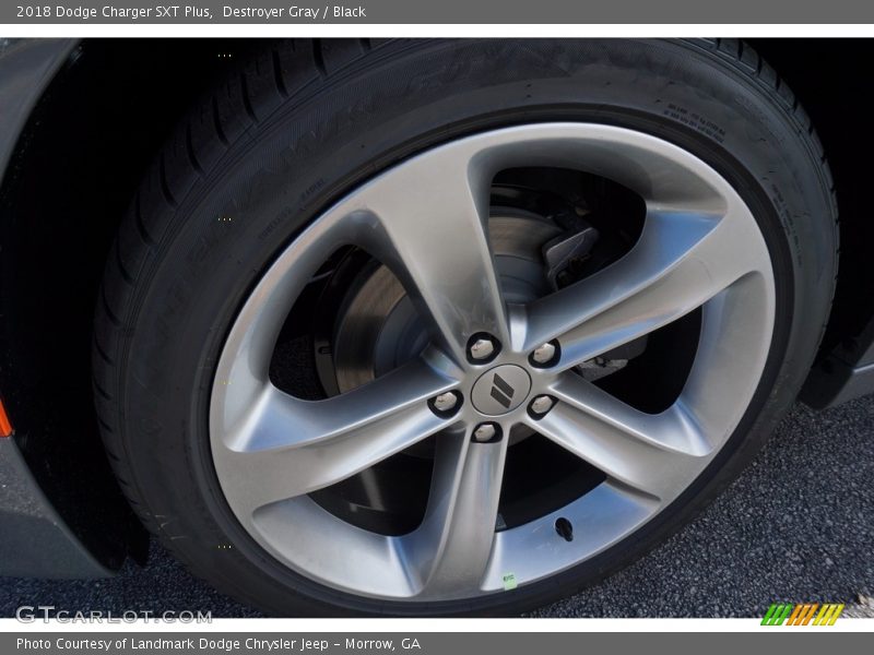 Destroyer Gray / Black 2018 Dodge Charger SXT Plus