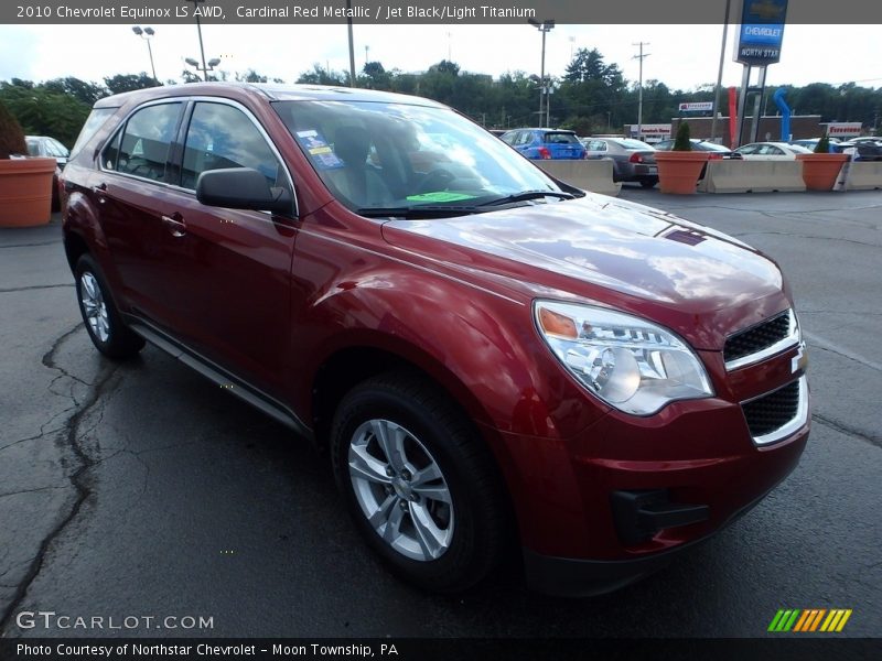 Cardinal Red Metallic / Jet Black/Light Titanium 2010 Chevrolet Equinox LS AWD