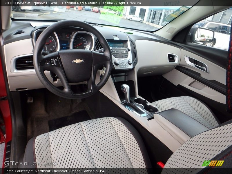 Cardinal Red Metallic / Jet Black/Light Titanium 2010 Chevrolet Equinox LS AWD