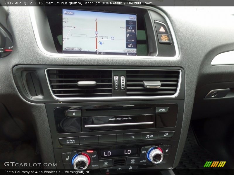 Moonlight Blue Metallic / Chestnut Brown 2017 Audi Q5 2.0 TFSI Premium Plus quattro
