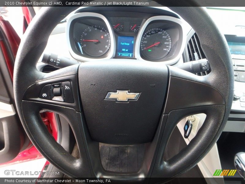Cardinal Red Metallic / Jet Black/Light Titanium 2010 Chevrolet Equinox LS AWD