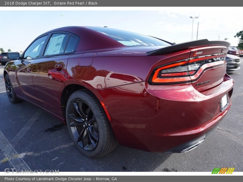 Octane Red Pearl / Black 2018 Dodge Charger SXT