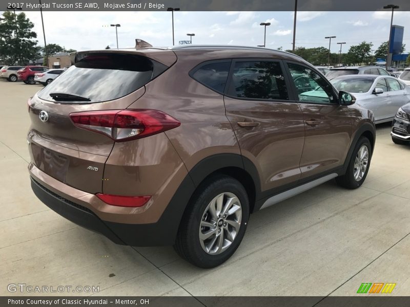 Mojave Sand / Beige 2017 Hyundai Tucson SE AWD