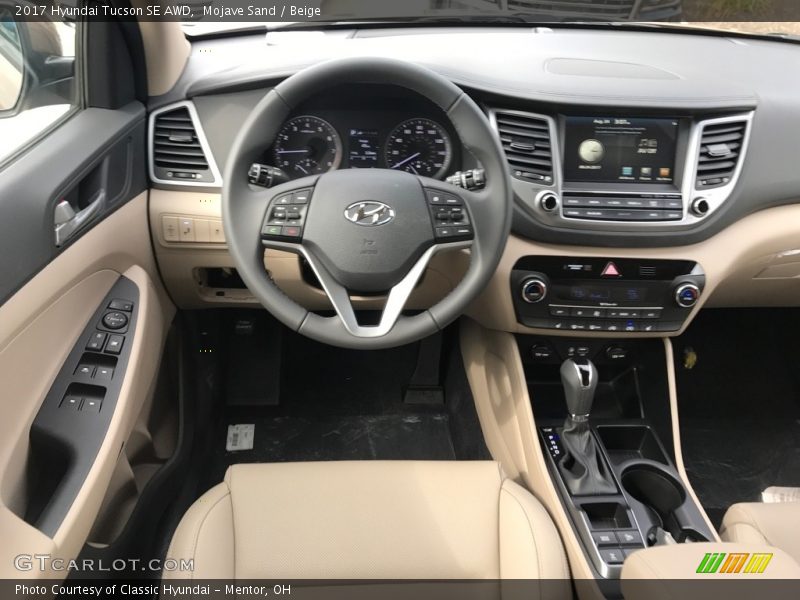 Mojave Sand / Beige 2017 Hyundai Tucson SE AWD