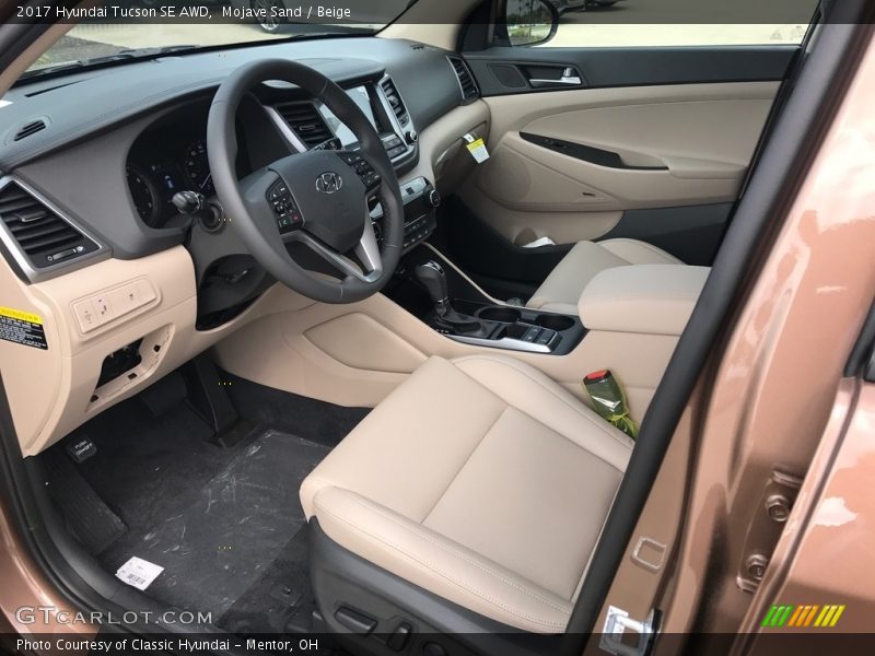 Mojave Sand / Beige 2017 Hyundai Tucson SE AWD
