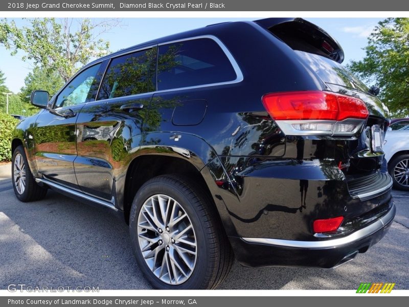 Diamond Black Crystal Pearl / Black 2018 Jeep Grand Cherokee Summit