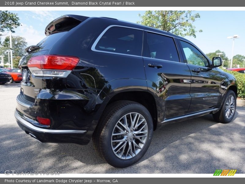 Diamond Black Crystal Pearl / Black 2018 Jeep Grand Cherokee Summit