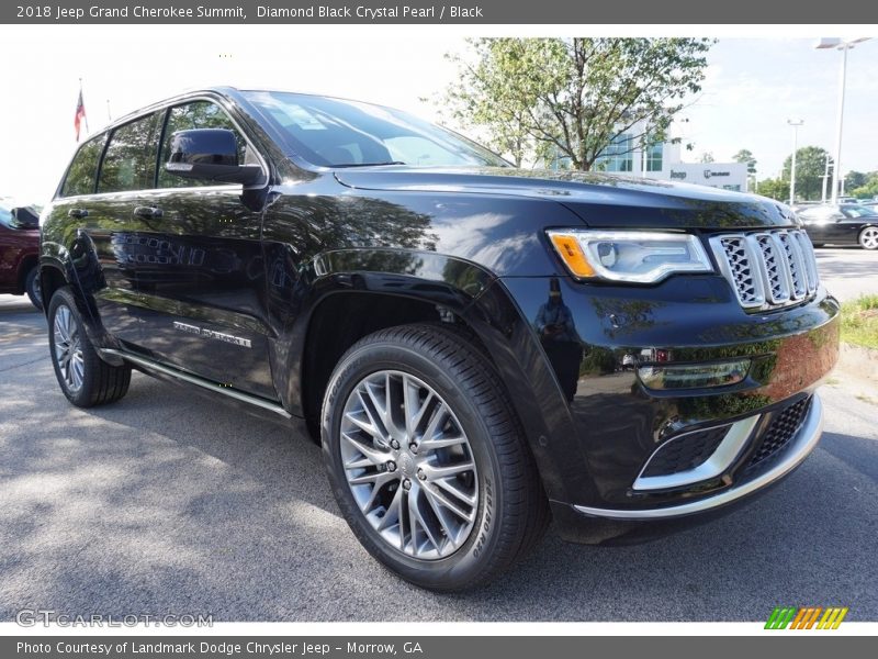 Diamond Black Crystal Pearl / Black 2018 Jeep Grand Cherokee Summit