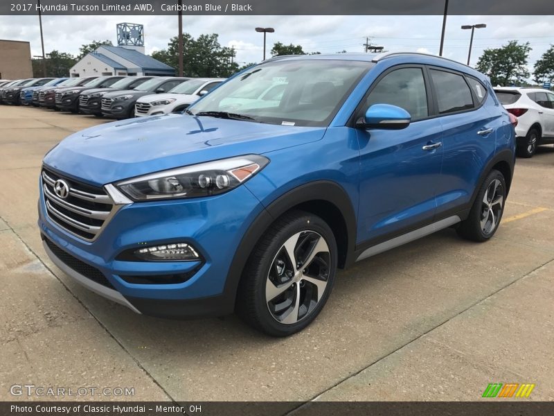 Caribbean Blue / Black 2017 Hyundai Tucson Limited AWD