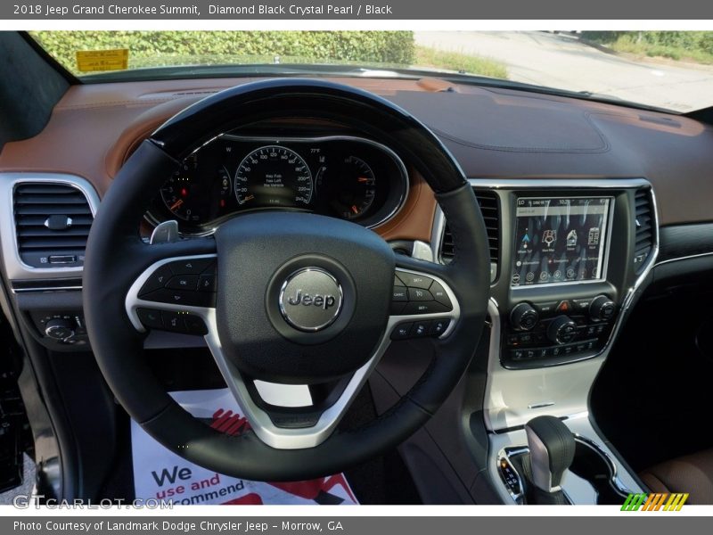 Diamond Black Crystal Pearl / Black 2018 Jeep Grand Cherokee Summit