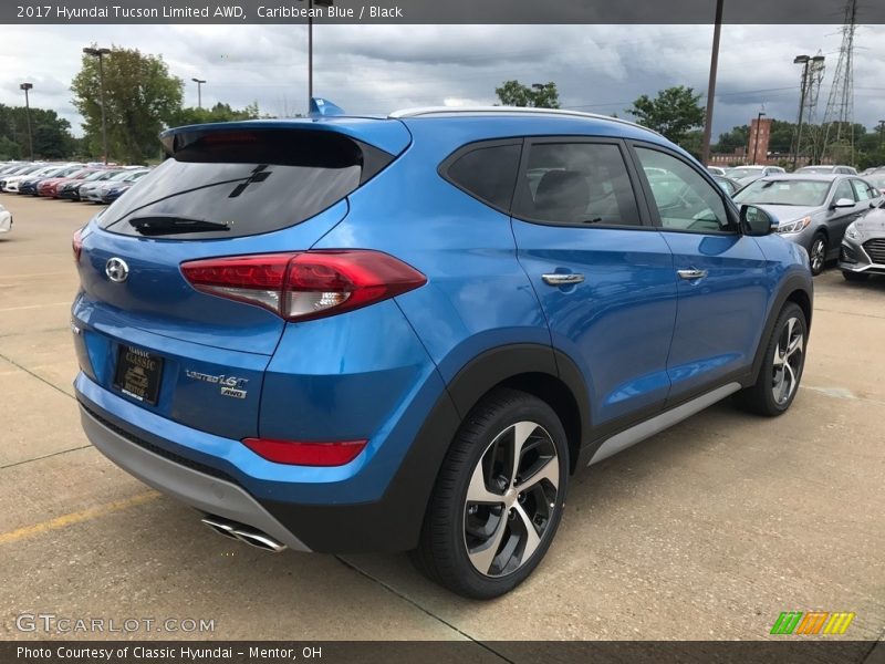 Caribbean Blue / Black 2017 Hyundai Tucson Limited AWD