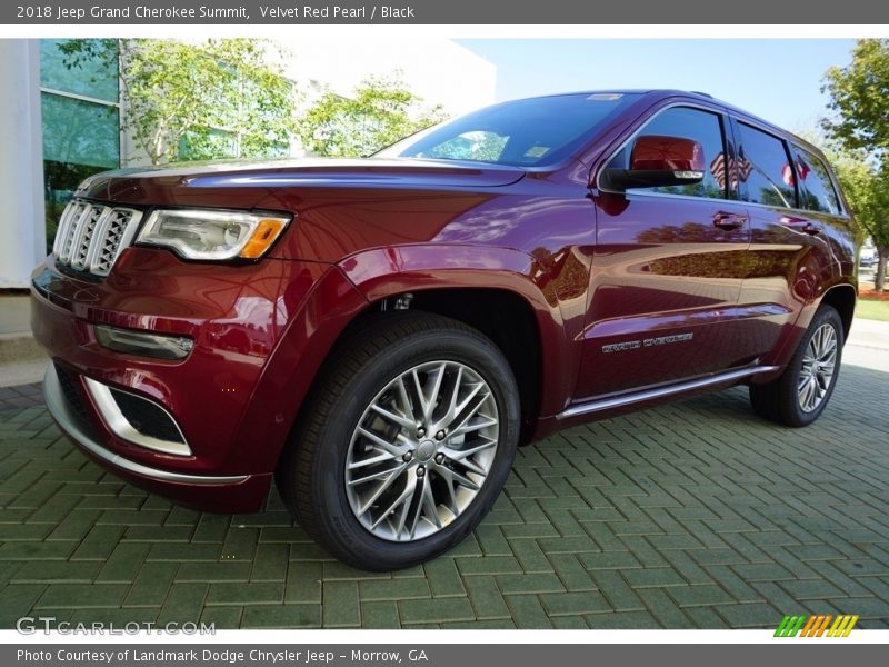 Velvet Red Pearl / Black 2018 Jeep Grand Cherokee Summit