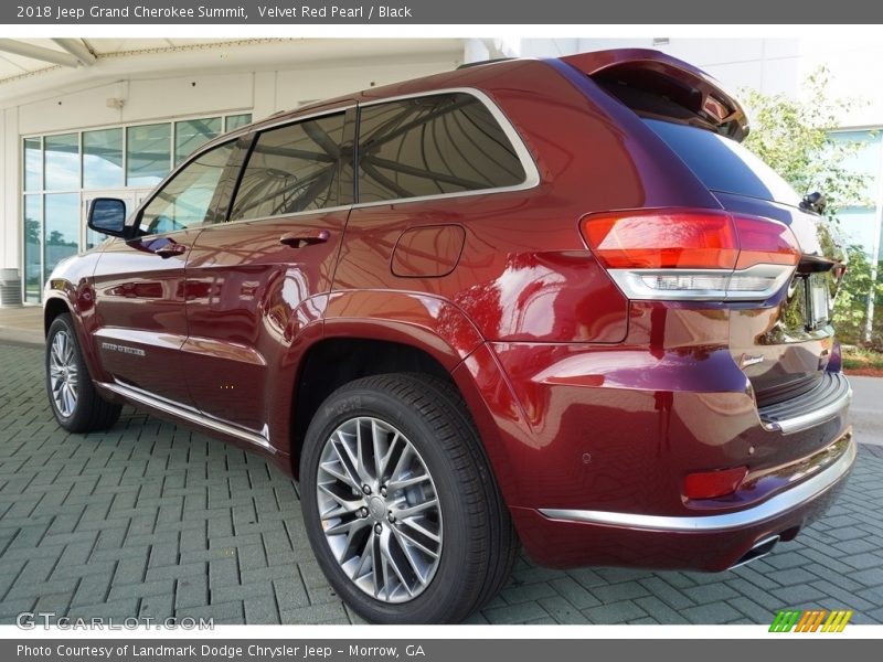 Velvet Red Pearl / Black 2018 Jeep Grand Cherokee Summit