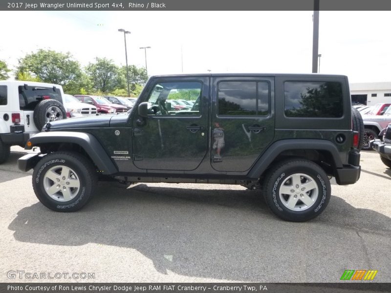 Rhino / Black 2017 Jeep Wrangler Unlimited Sport 4x4