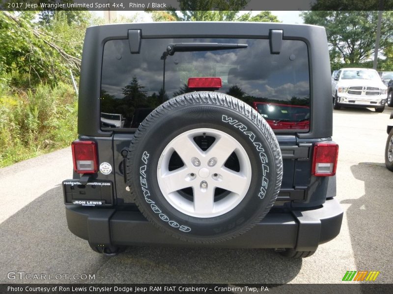 Rhino / Black 2017 Jeep Wrangler Unlimited Sport 4x4