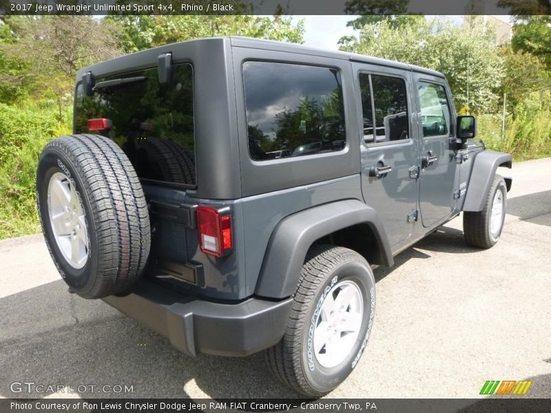 Rhino / Black 2017 Jeep Wrangler Unlimited Sport 4x4