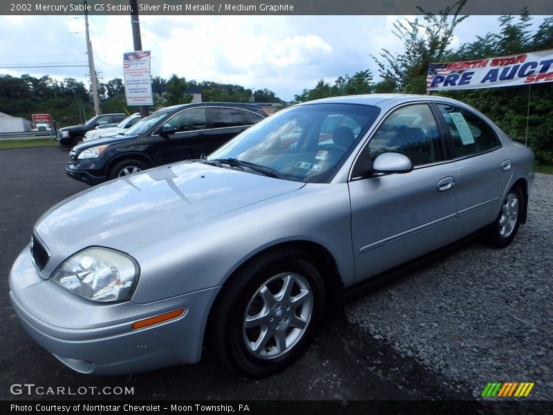 Silver Frost Metallic / Medium Graphite 2002 Mercury Sable GS Sedan