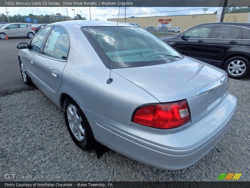 Silver Frost Metallic / Medium Graphite 2002 Mercury Sable GS Sedan