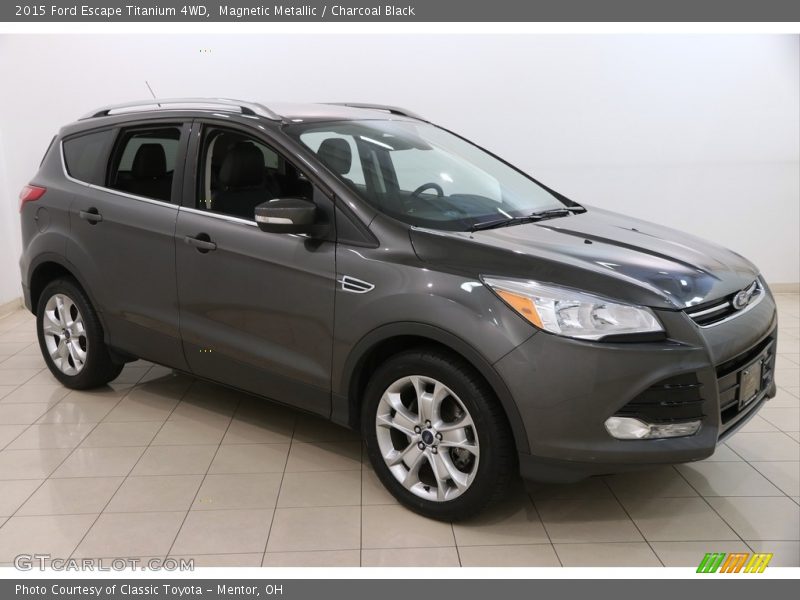 Magnetic Metallic / Charcoal Black 2015 Ford Escape Titanium 4WD