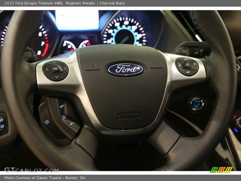Magnetic Metallic / Charcoal Black 2015 Ford Escape Titanium 4WD