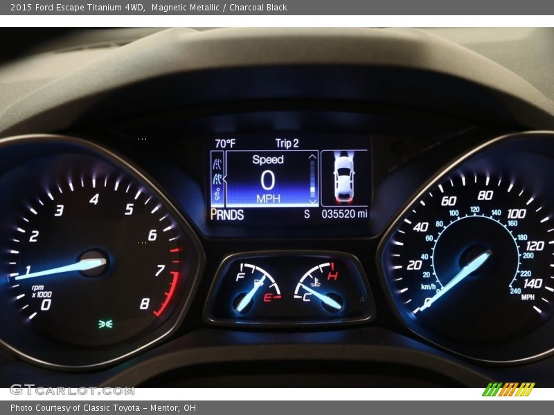 Magnetic Metallic / Charcoal Black 2015 Ford Escape Titanium 4WD