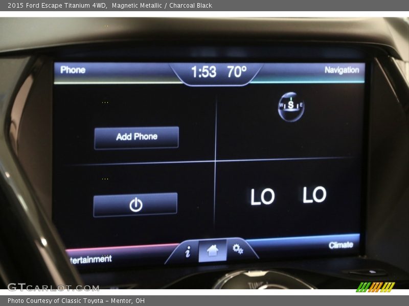 Magnetic Metallic / Charcoal Black 2015 Ford Escape Titanium 4WD