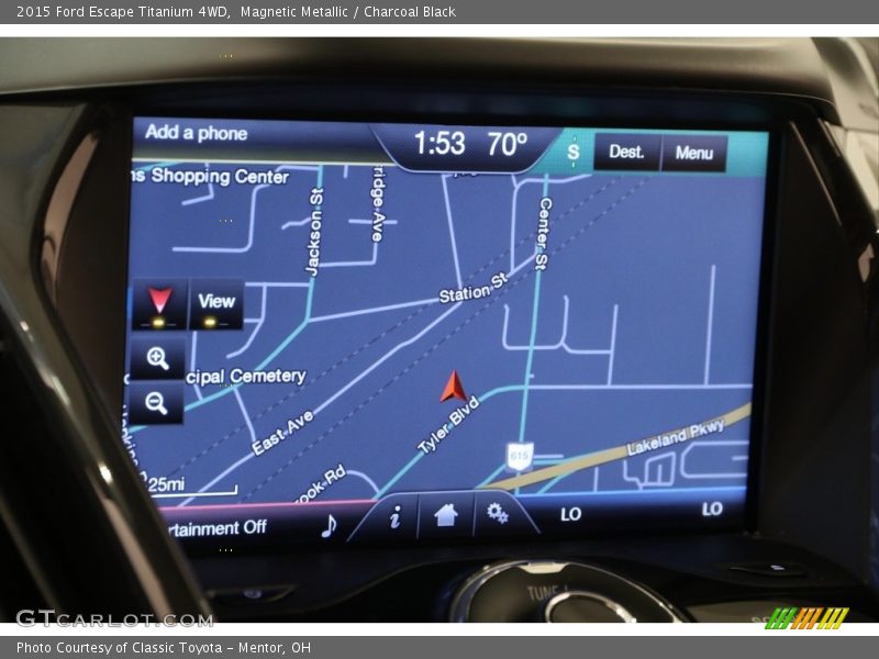 Magnetic Metallic / Charcoal Black 2015 Ford Escape Titanium 4WD