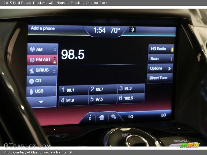 Magnetic Metallic / Charcoal Black 2015 Ford Escape Titanium 4WD