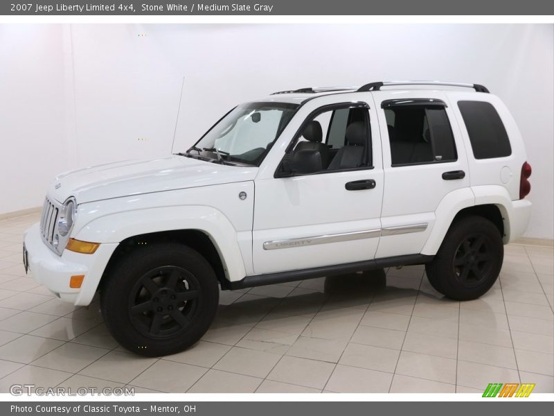 Stone White / Medium Slate Gray 2007 Jeep Liberty Limited 4x4